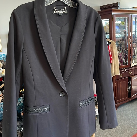 Yoana Baraschi Black 1-Button Blazer Size M |Work & Office Chic" - Picture 1 of 9